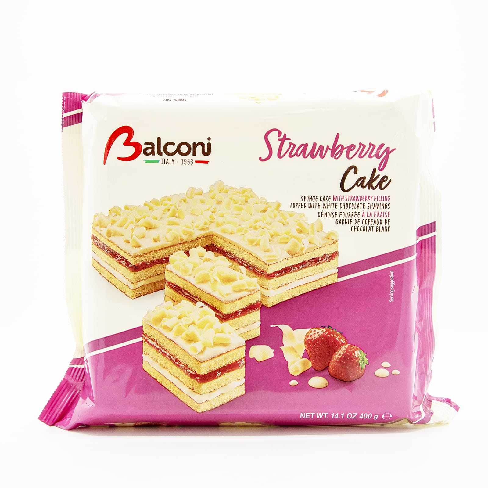 Balconi Strawberry Cake - 400g