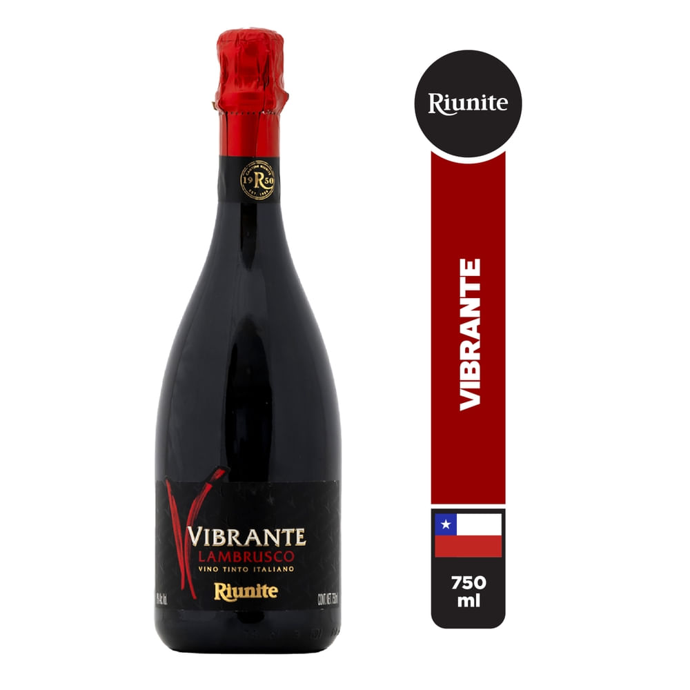 Riunite Vino Tinto Italiano Vibrante Lambrusco 750ml