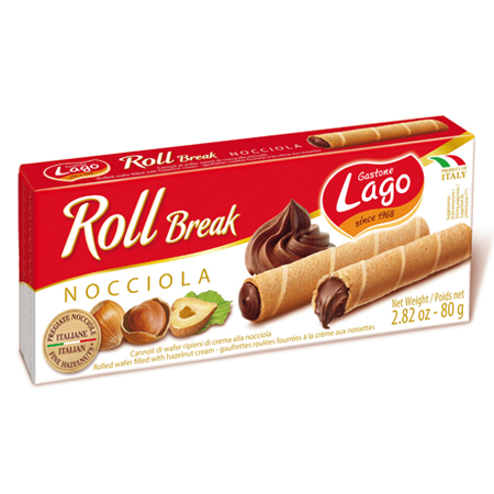 Elledi Lago Roll Break Hazelnut 80g