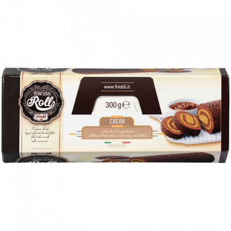 Freddi Roulade Swiss Roll Cacao 300G
