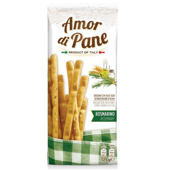 Amor Di Pane Breadsticks Rosmarino 125g