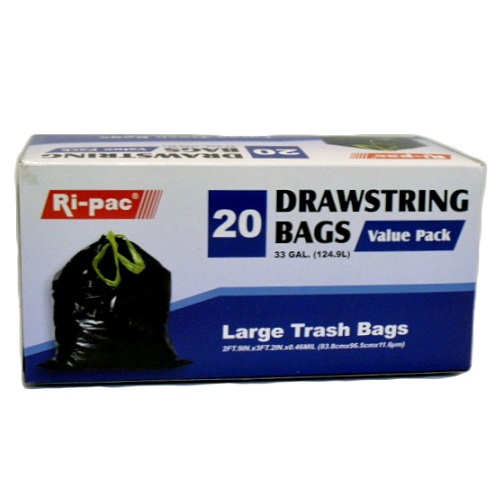 Ri-Pac Large Trash Bags 20ct 33gl X