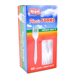 Ri-pac Plastic Forks Heavy Duty 48ct