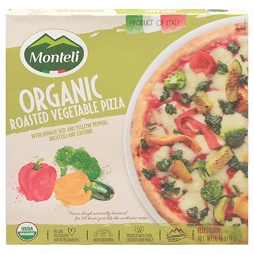 Monteli Pizza, Organic, Roasted Vegetable 14.46 Oz