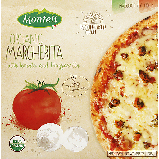 Monteli Pizza, Organic, Margherita 13.58 Oz