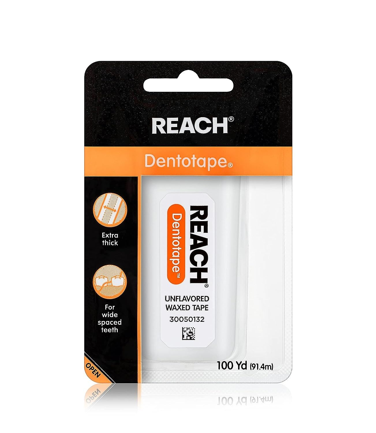 Reach Dentotape Waxed Tape Floss 100 Yards Unflavored