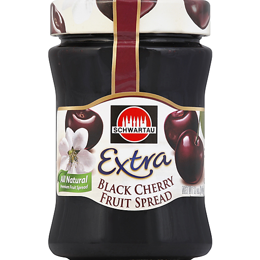 Schwartau Fruit Spread, Black Cherry, Extra