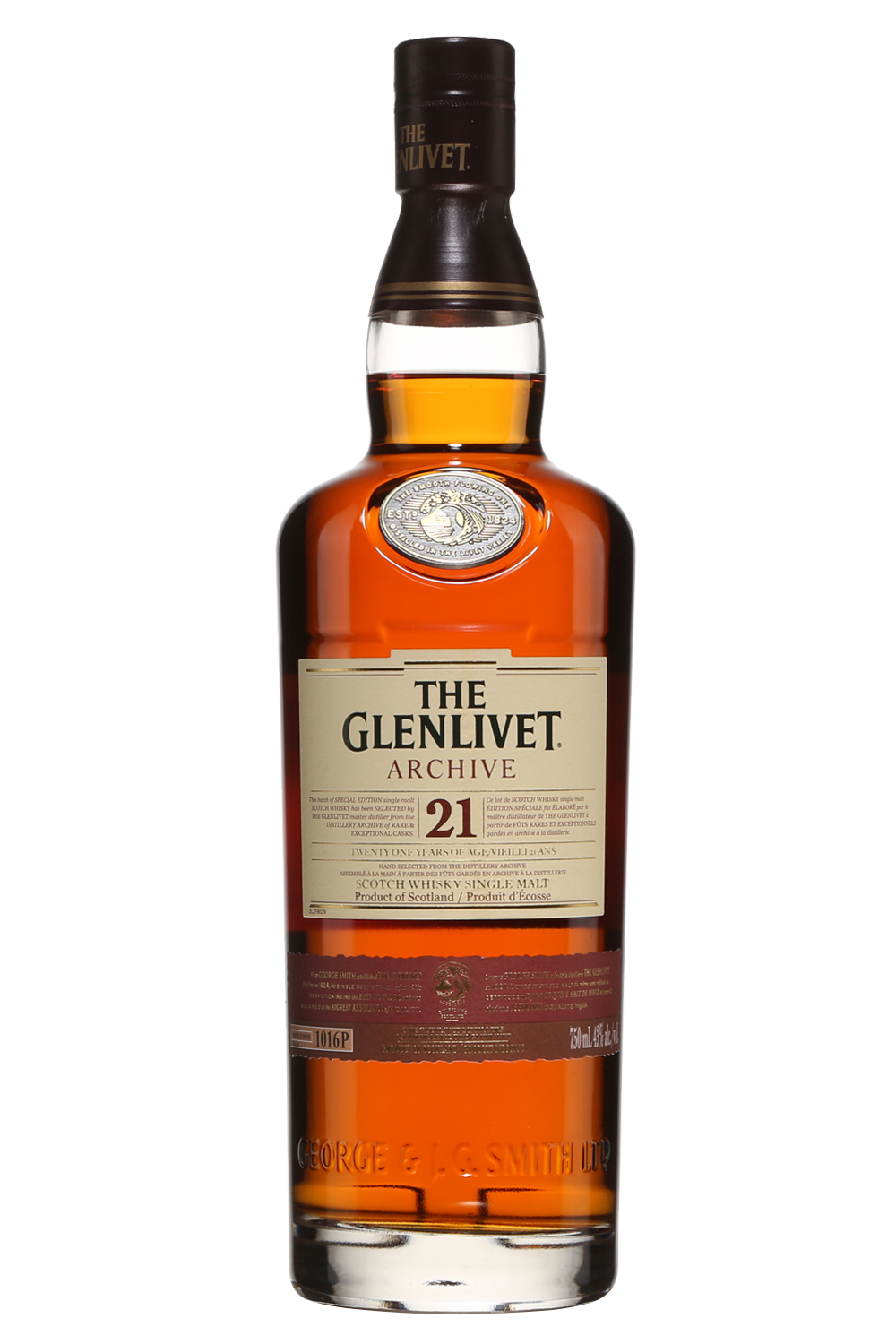 The Glenlivet Archive Single Malt Scotch Whisky 21 Year Old 750ml