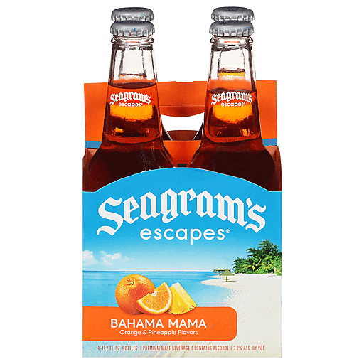 Seagram's Escapes Malt Beverage, Premium, Bahama Mama