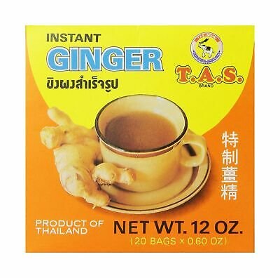 TAS Instant Thai Tea, Ginger, 12 Ounce