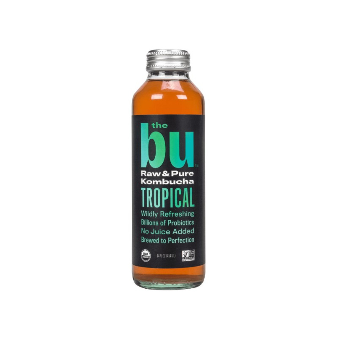 TheBU KOMBUCHA: Tea Kombucha Organic Tropical, 14 Oz