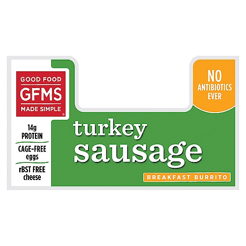 Good Food Made Simple Breakfast Burrito Turkey Sausage