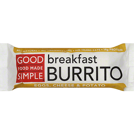 Good Food Made Simple Cheese & Veggies Breakfast Burrito