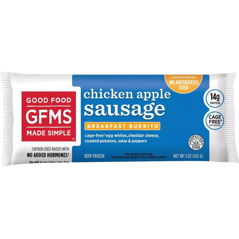 Good Food Made Simple Egg White Breakfast Burrito Chicken Apple Sausage