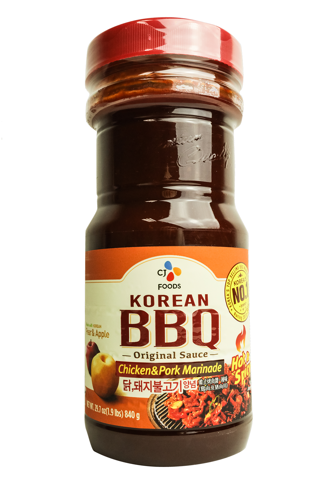 CJ Korean BBQ Original Sauce Chicken & Pork Marinade 29.6 Ounce