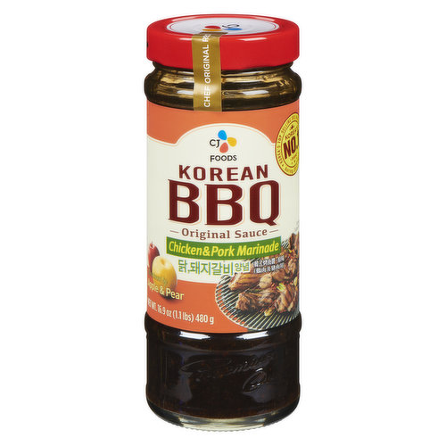 CJ Chicken & Pork Marinade, Korean BBQ Sauce, Original