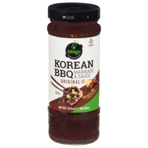 Bibigo Korean BBQ Marinade & Sauce Original - 16.9oz