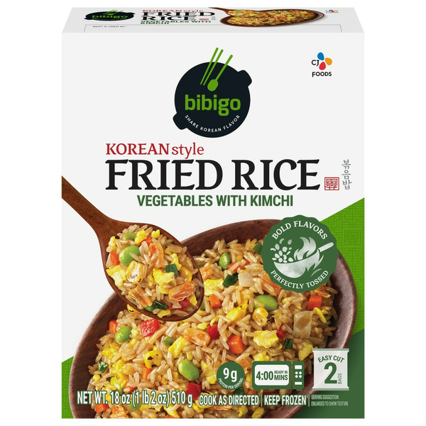 Bibigo Fried Rice, Korean Style, Vegetables With Kimchi