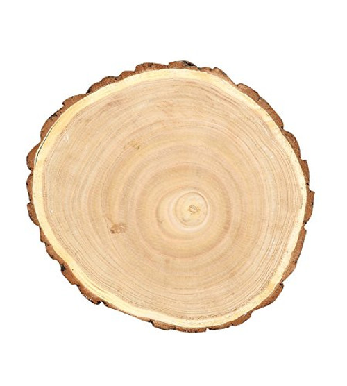 Creative Co-op Medium Round Paulownia Wood Slice