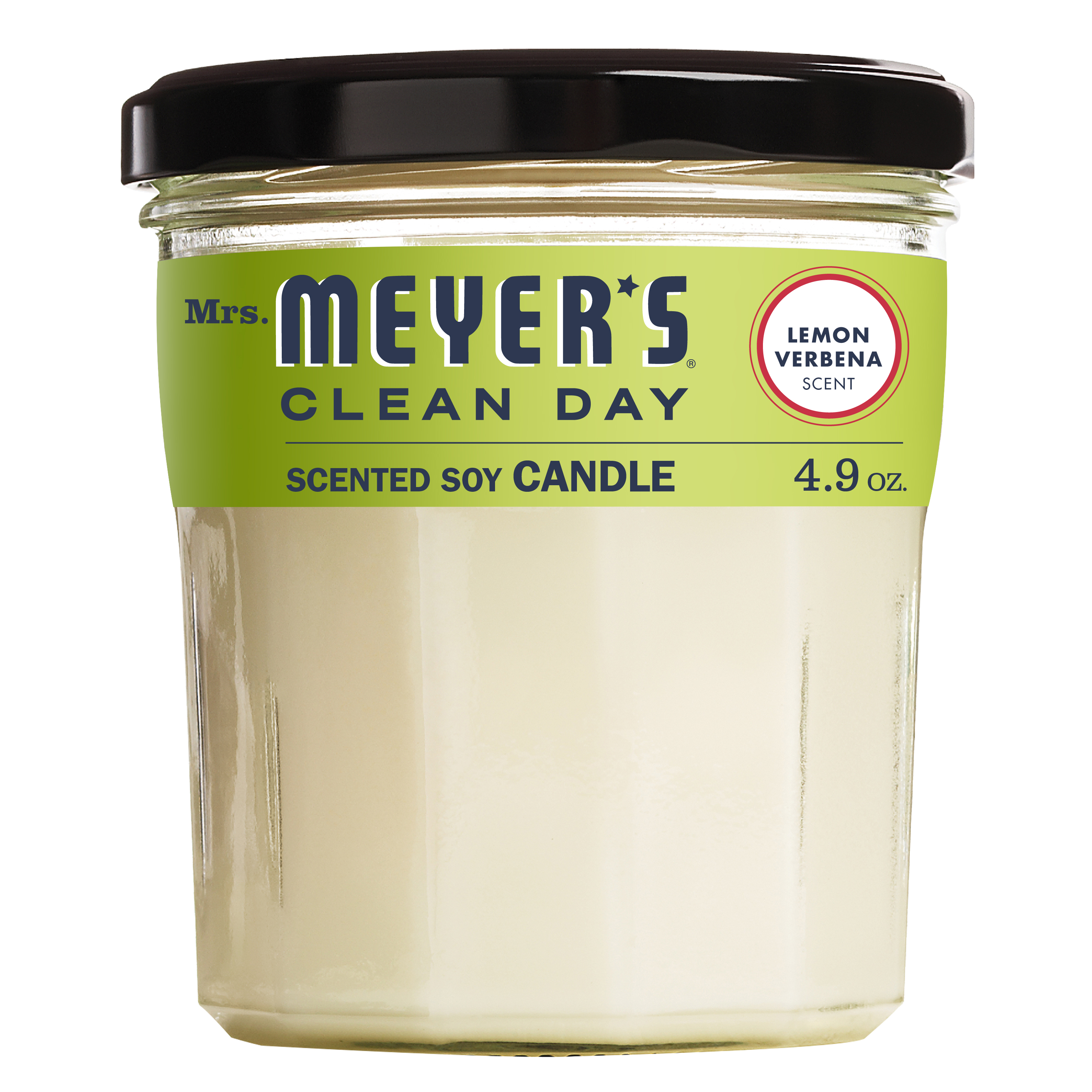 Mrs. Meyer's Lemon Verbena Soy Glass Candle - 4.9oz