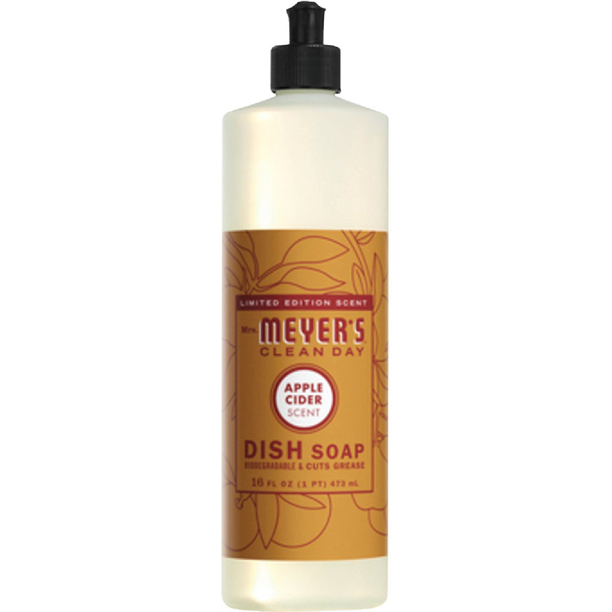 Mrs. Meyer's Clean Day Apple Cider Scent Dish Soap 16 Fl Oz