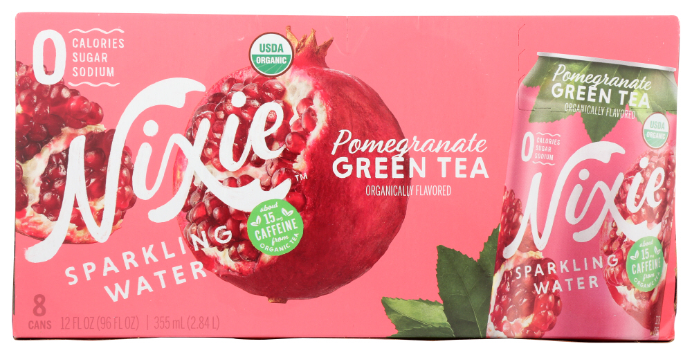 Nixie Sparkling Water, Pomegranate Green Tea