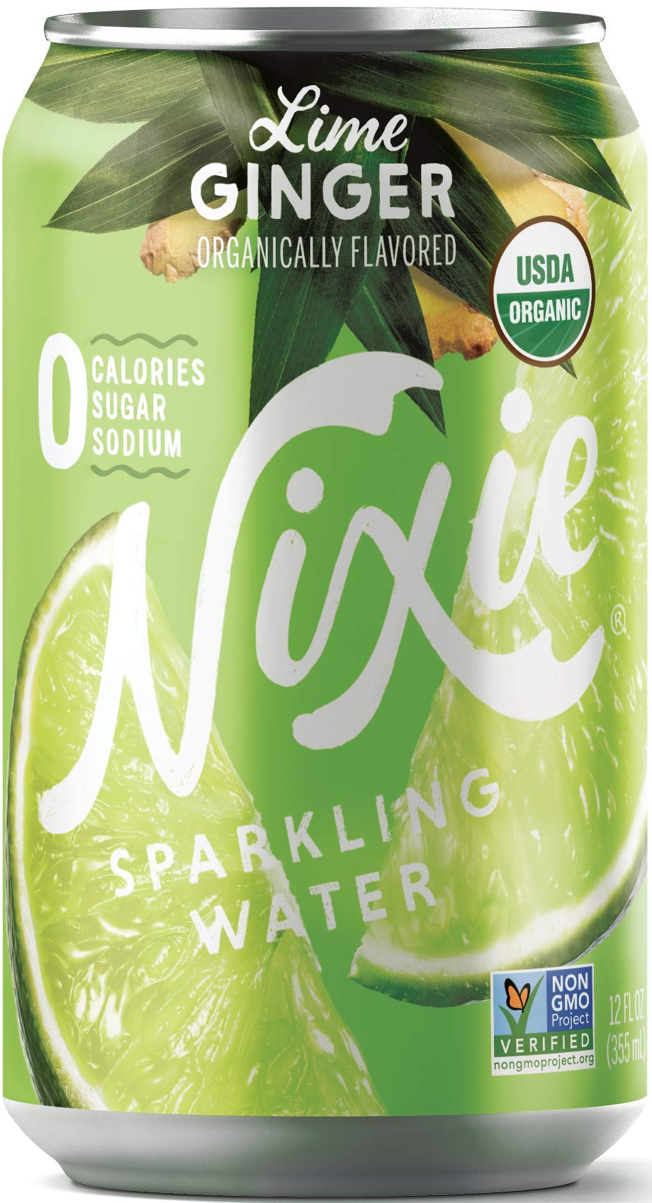 Nixie Sparkling Water Lime Ginger Organic