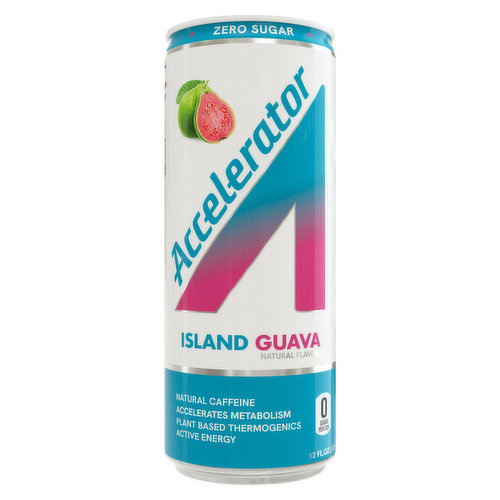 Accelerator A SHOC Island Guava Smart Energy Drink, 12 Fl Oz Can
