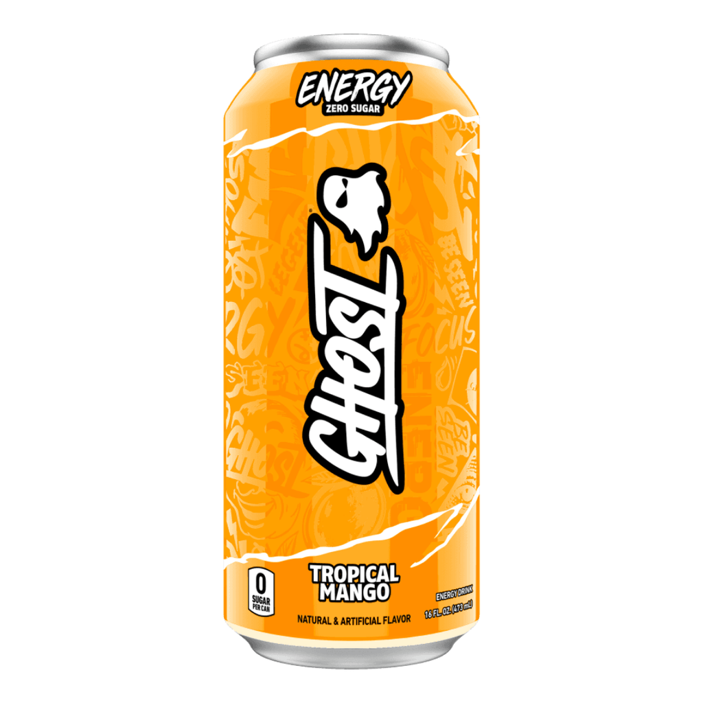 Ghost Zero Sugar Tropical Mango Energy Drink 16 Fl Oz Can