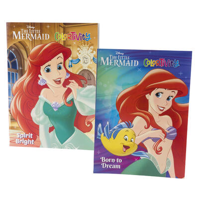 Disney 80pg The Little Mermaid Coloring Book- 2 Asst