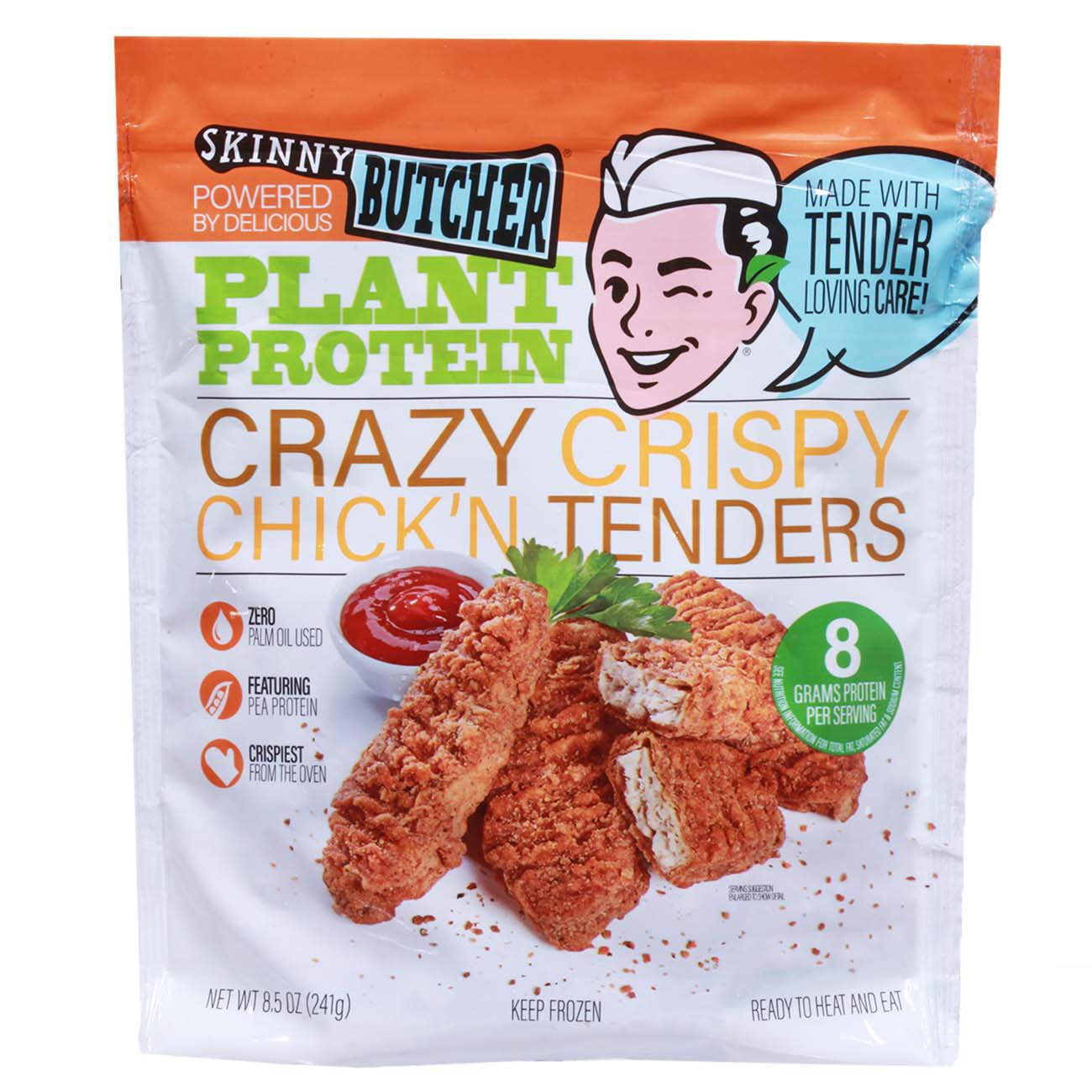 Skinny Butcher Frozen Crazy Crispy Chick'n Tenders - 8.5oz
