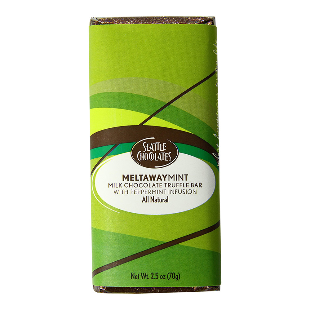 Seattle Chocolate Chocolates Truffle Bar, Milk Meltaway Mint