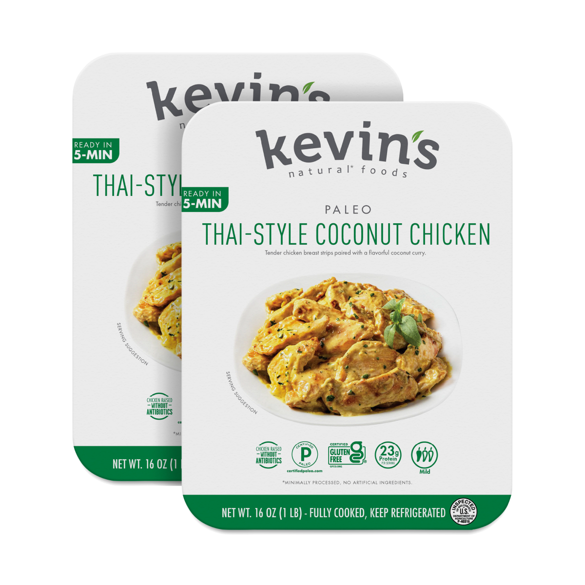 Kevin's Natural Foods Coconut Chicken, Thai Style, Mild 16 Oz
