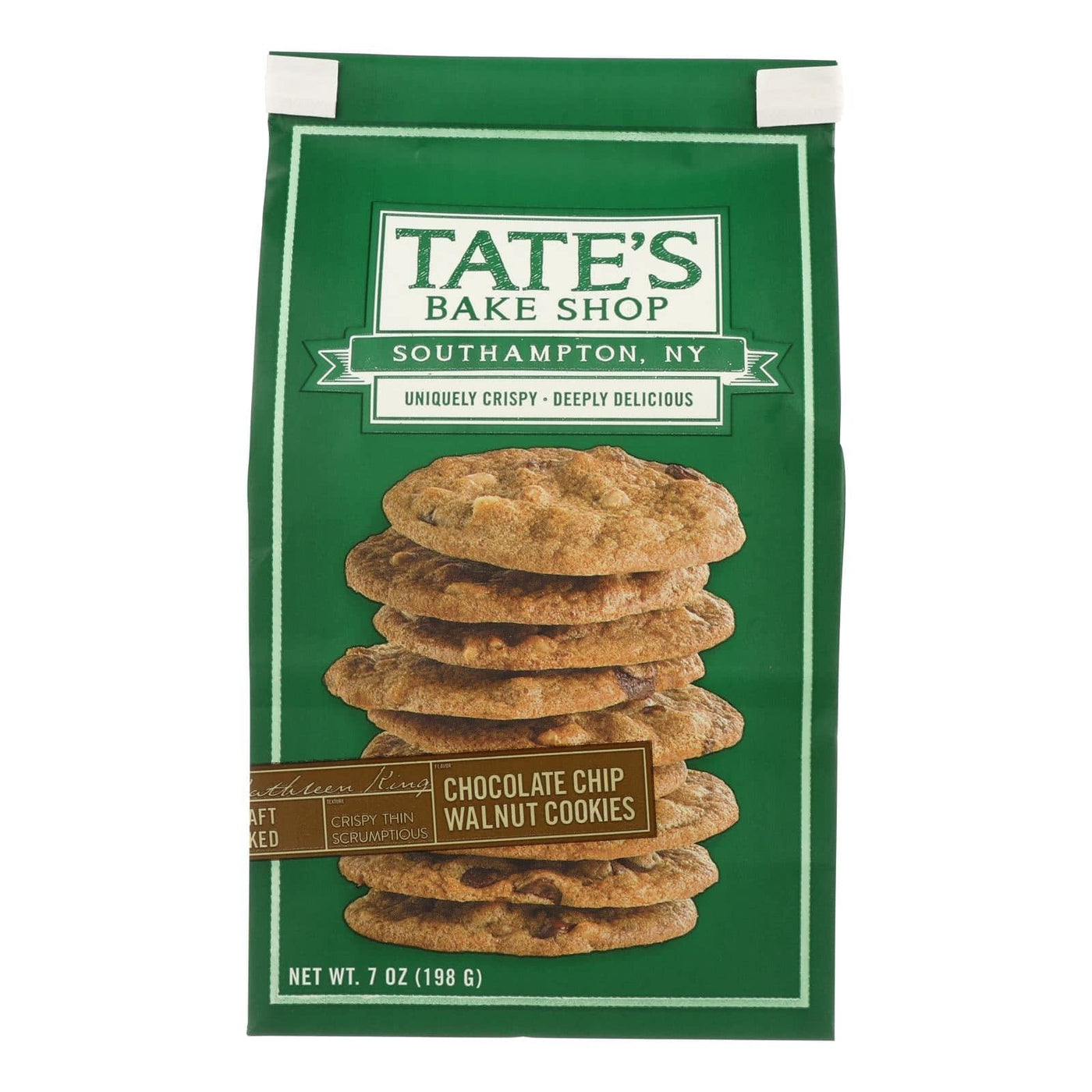 Tate's Bake Shop Chocolate Chip Walnut Cookies 7 Oz Bag 12ct Case