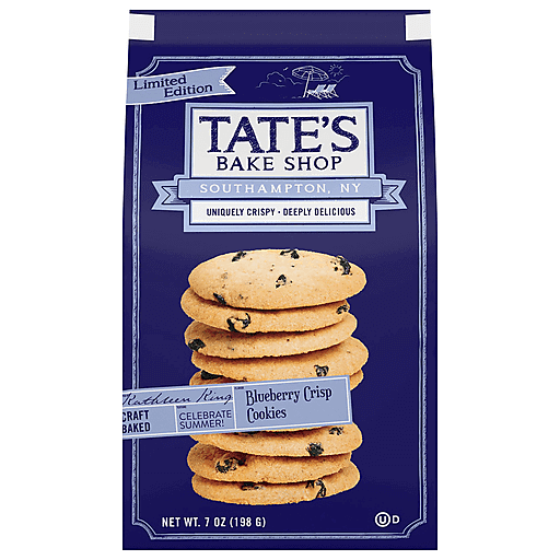 Tate's Bake Shop Blueberry Crisp Cookies, Limited Edition, 7 Oz