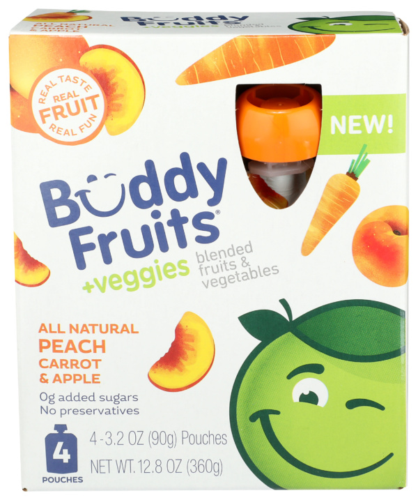 Buddy, Fruits Veggies Peach Carrot & Apple 12.8 Oz Box