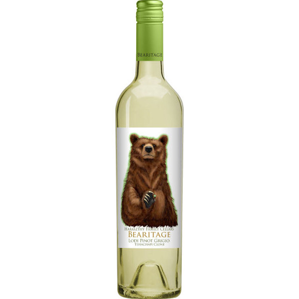 Bearitage By Haraszthy Family Cellars Lodi Pinot Grigio 2018