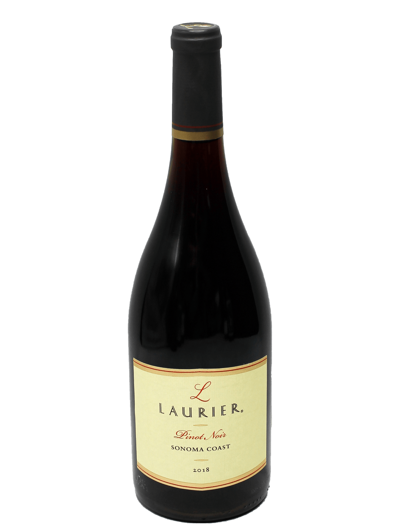 Laurier 12 Bottle Case Sonoma Coast Pinot Noir 2018 W/ Shipping