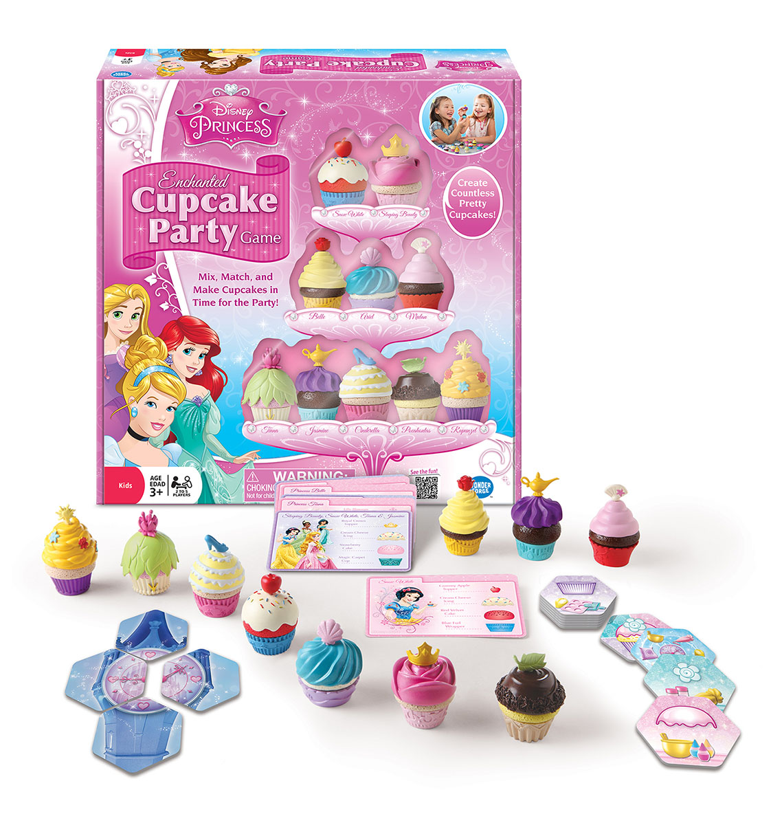 Wonder Forge Disney Princess Enchanted Cupcake Party Game