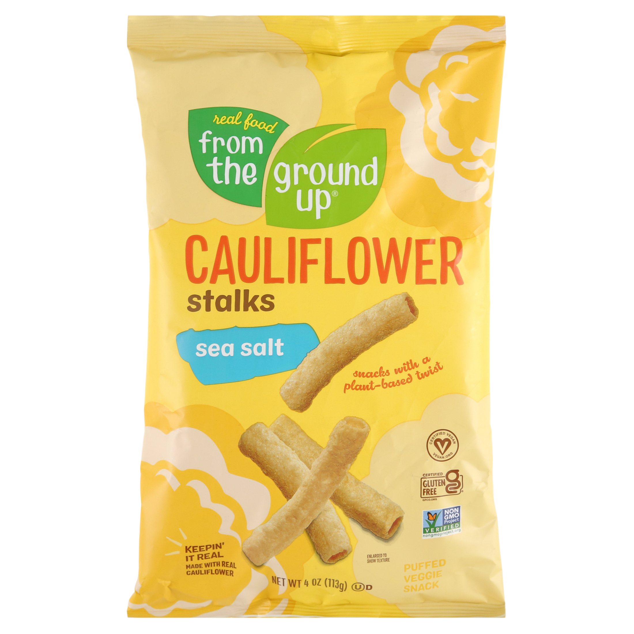 From the Ground Up Real Food Cauliflower Stalks Sea Salt - 4oz