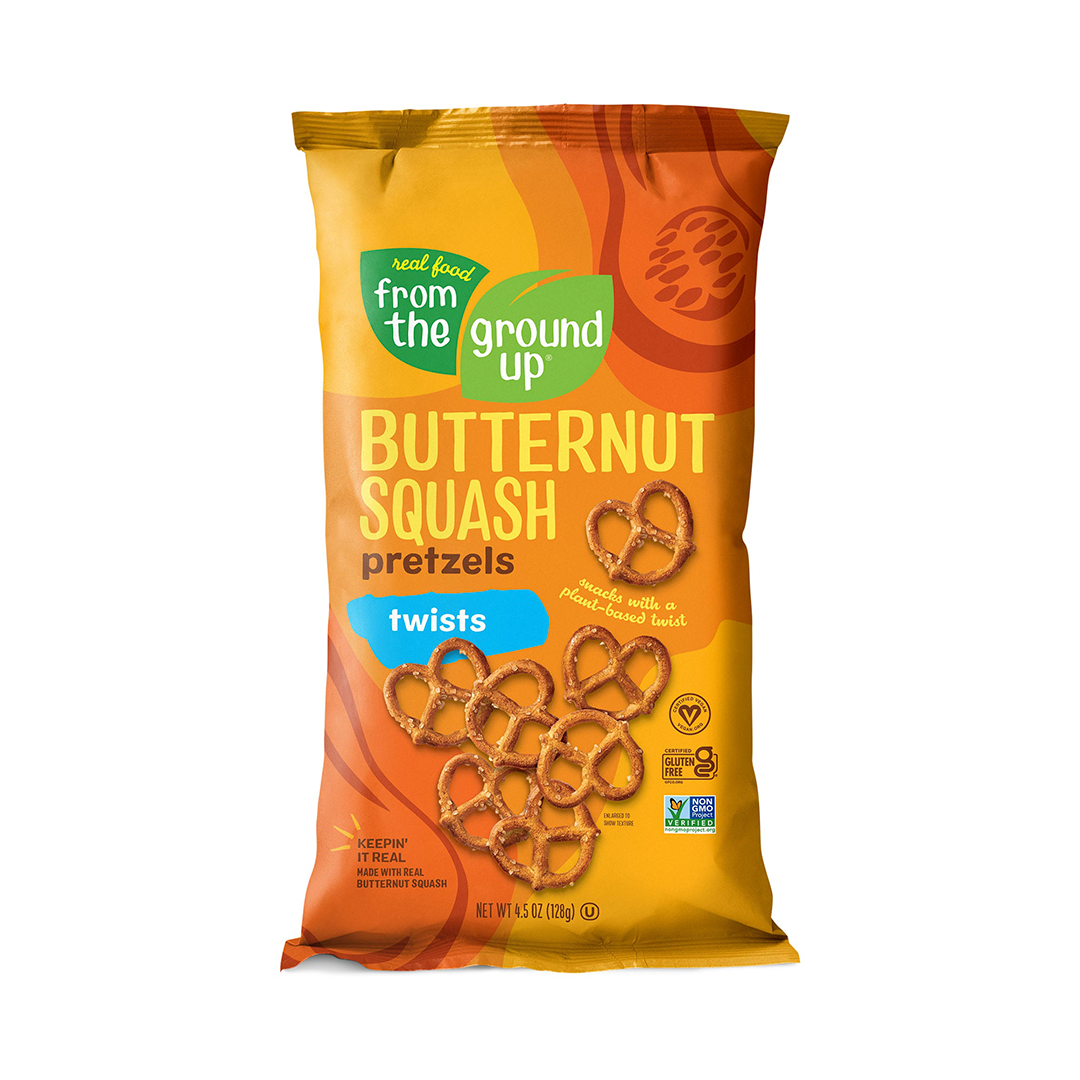 From The Ground Up Pretzels, Butternut Squash, Twists 4.5 Oz