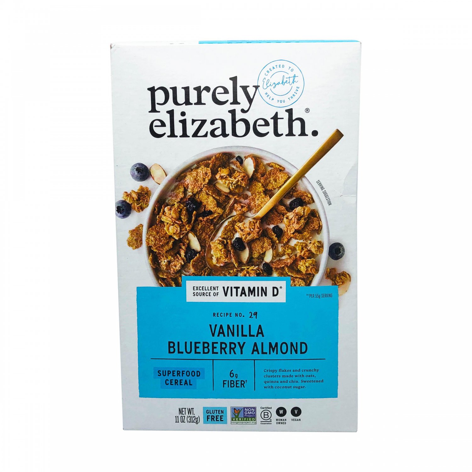 Purely Elizabeth Superfood Cereal, Vanilla Blueberry Almond 11 Oz