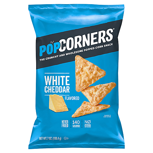 PopCorners Popped Corn Snack, White Cheddar Flavored 7 Oz