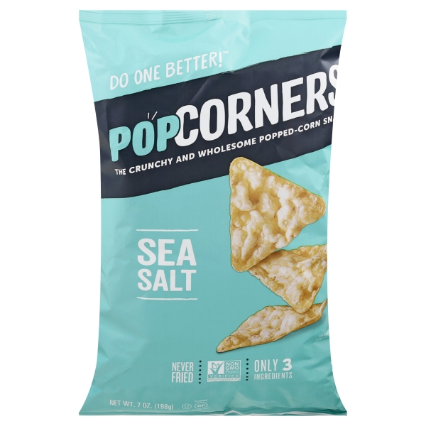 PopCorners Crunchy And Wholesome Popped Corn Snack Sea Salt 7 Oz