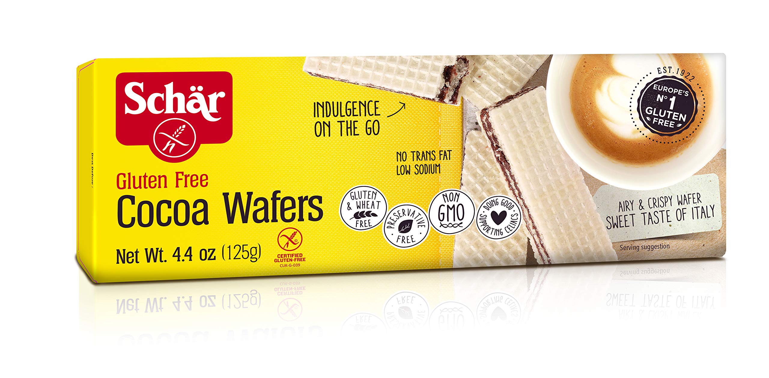 Schar Gluten Free Cocoa Wafers 4.4 Oz