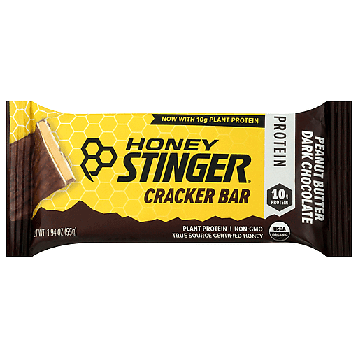 Honey Stinger Cracker Bar, Peanut Butter Dark Chocolate 1.94 Oz