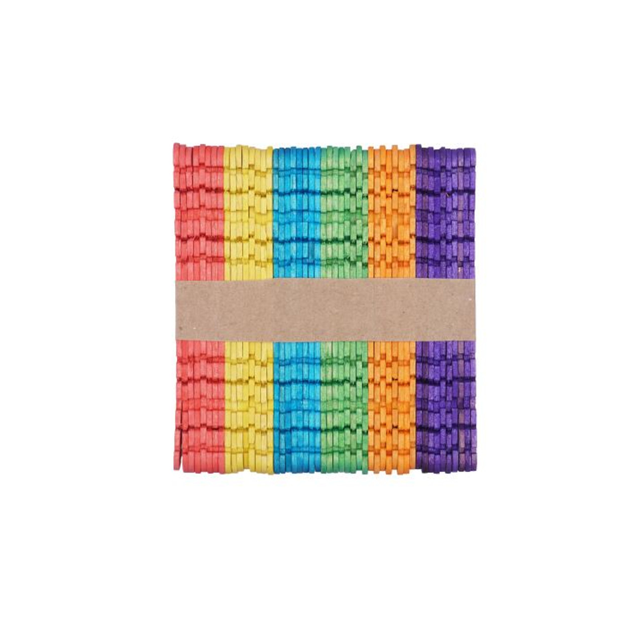 Angels Craft Popsicle Notched Sticks Asst Colors