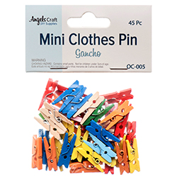 Angels Craft Wood Clothe Pins Asst Clr