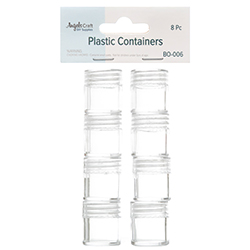 Craft Organizer 8ct Clear Plastic Bottle #dcs-2649