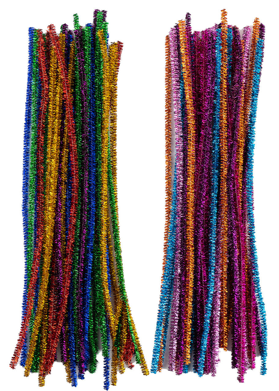 Angels Craft Twist Crafts Chenille Stems Glitter Asst 40 Pc